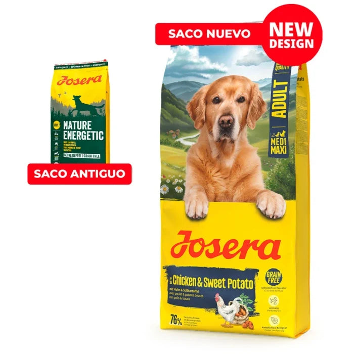 Josera Chicken Sweet Potato (Ex-Nature Energetic) perros adultos 12.5 kg - imagen 1