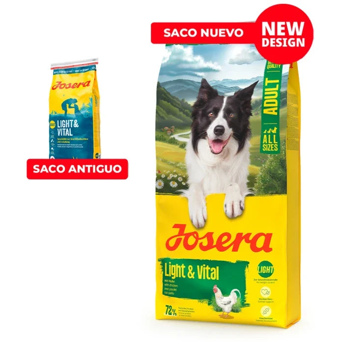 Josera Light & Vital Proteinas De Aves - Perros Adultos de Todas las razas 12.5 KG - imagen 1