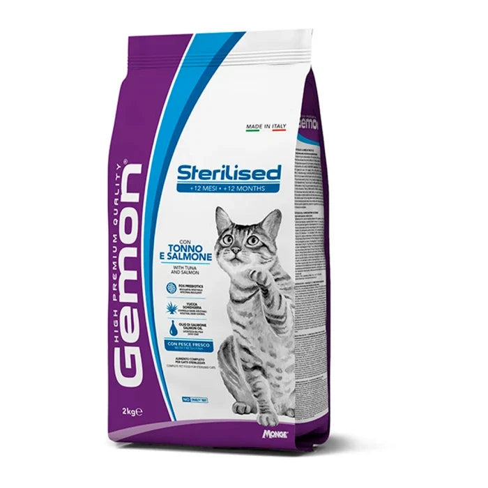 Gemon cat sterilized atún y salmón 2kg - imagen 1
