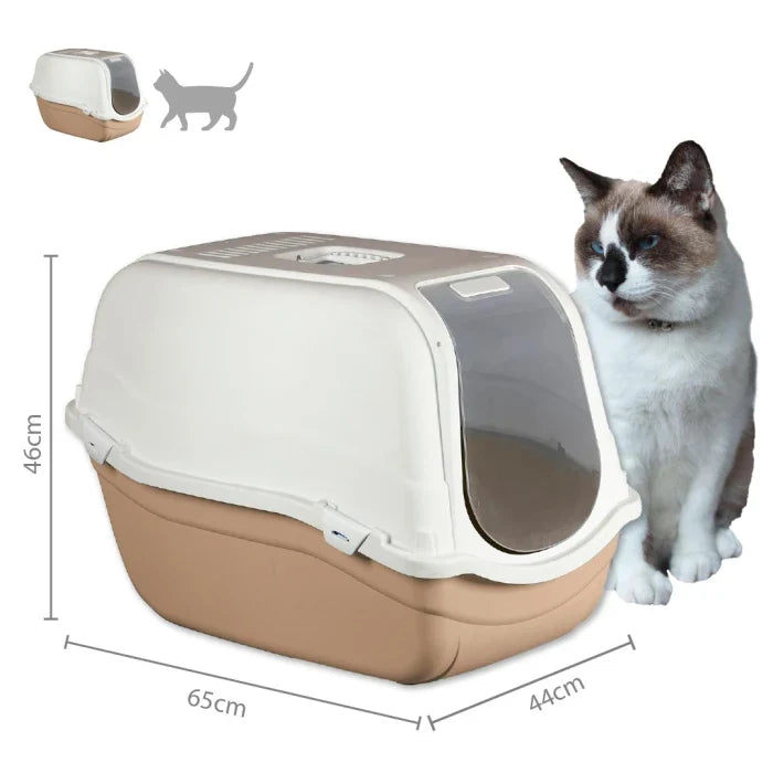 Baño para gatos Romeo Maxi Beige (44 x 46 x 65 cm.) - imagen 1