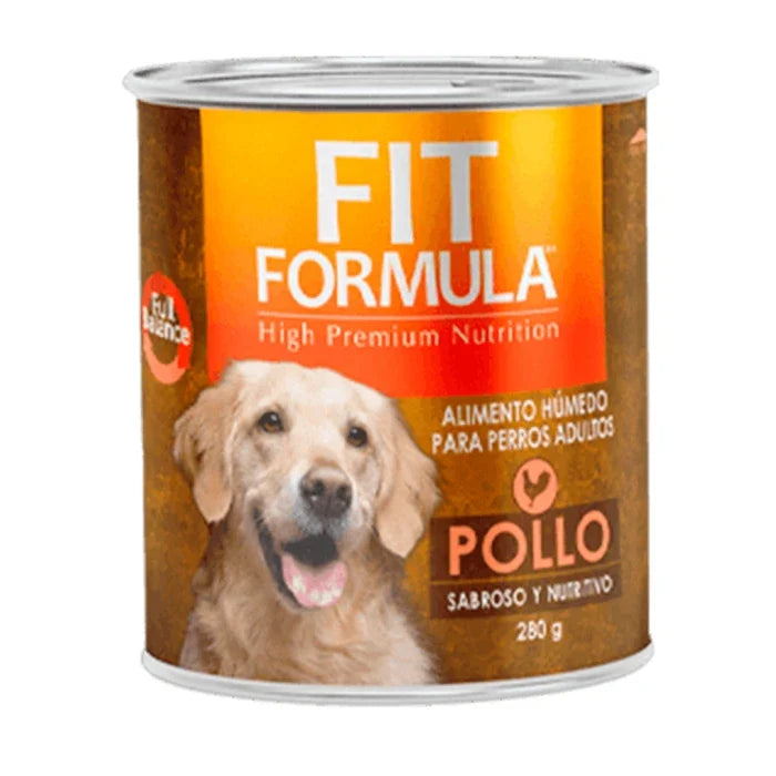 Fit Formula Lata Para Perros Adultos Sabor Pollo - 280Gr - imagen 1