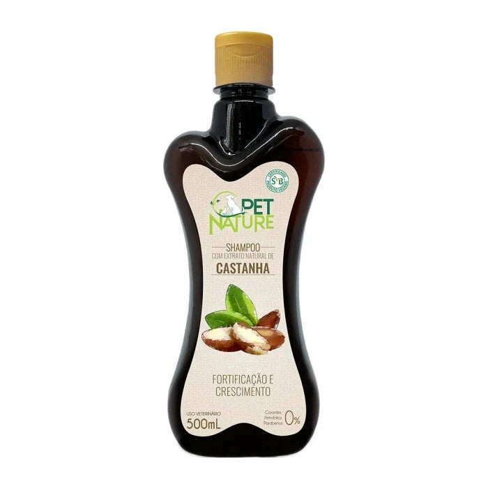 Pet Nature Petbrilho Shampoo Castaña - 500ml - imagen 1