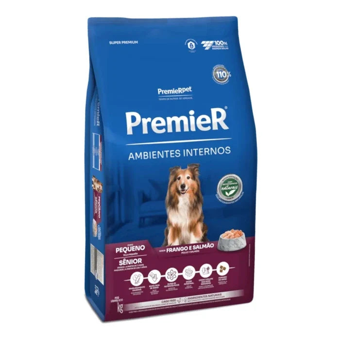 Premier ambiente interno Perro Senior pollo y Salmon 2.5kg - imagen 1