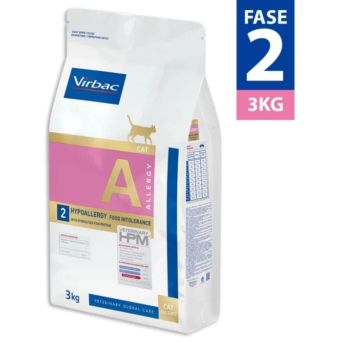 Veterinary HPM Allergy - Hypoallergy para gatos 3KG - Fase 2 - imagen 1