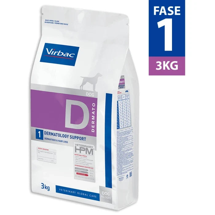 Virbac D-Dog Dermatology support 3 kgs - Fase 1 - imagen 1