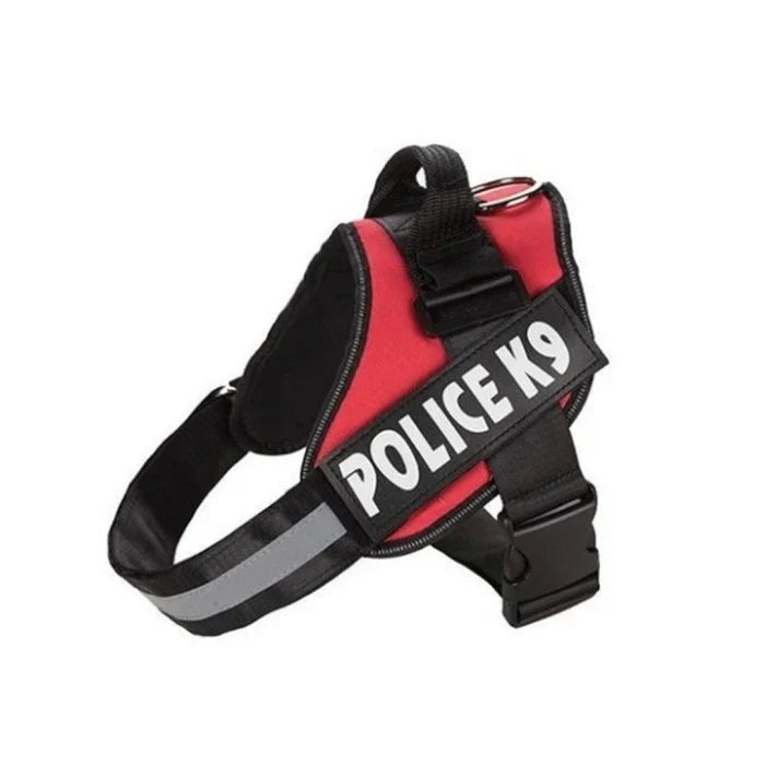 Arnes Pechera Police K9 Color Rojo