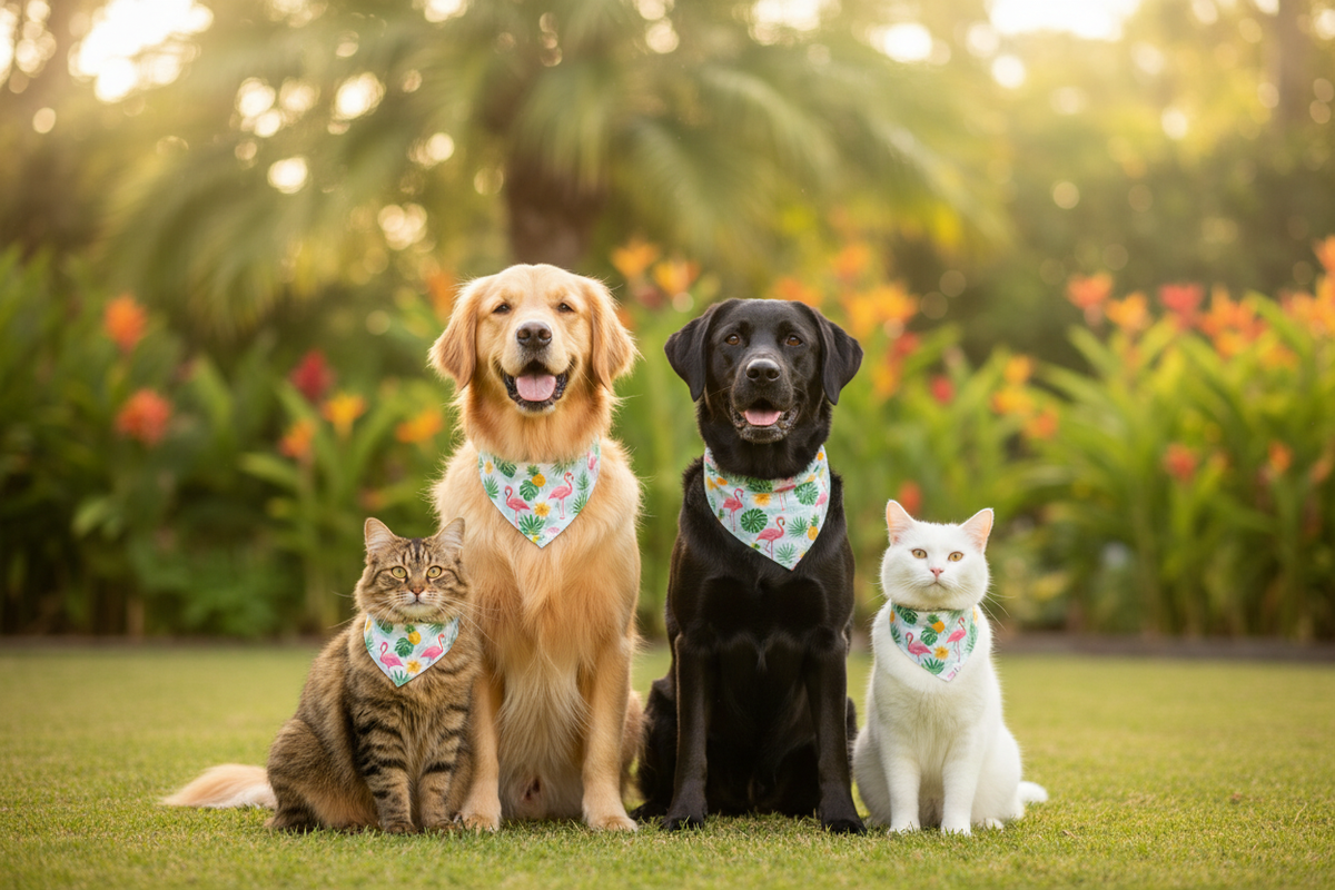 Bandana Tropical - Grupo Mascotas
