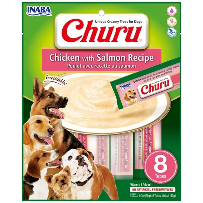 Dog Churu Pollo con Salmon 8un - imagen 1