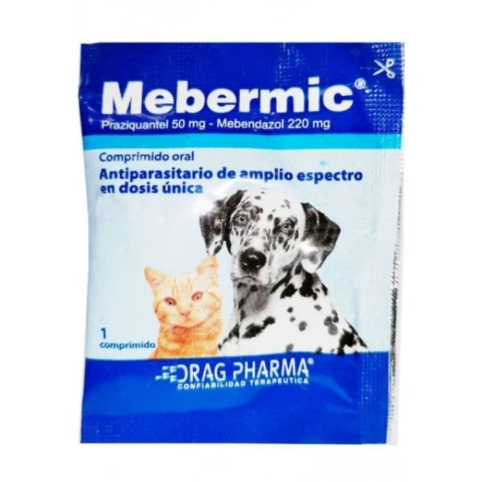Mebermic Antiparasitario Interno Para Perro y Gato hasta 10KG - imagen 1