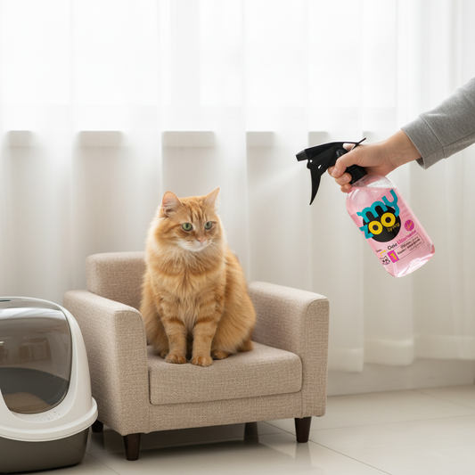 MyZoo Eliminador de olores y desinfectante de superficies con gatillo gatos - 500cc