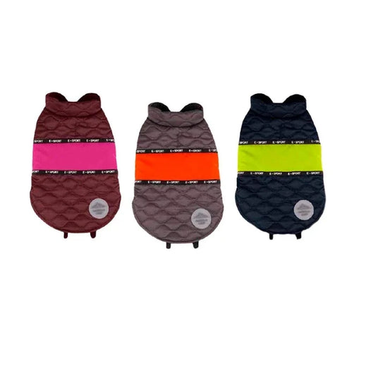 Parka diamond con franja de color