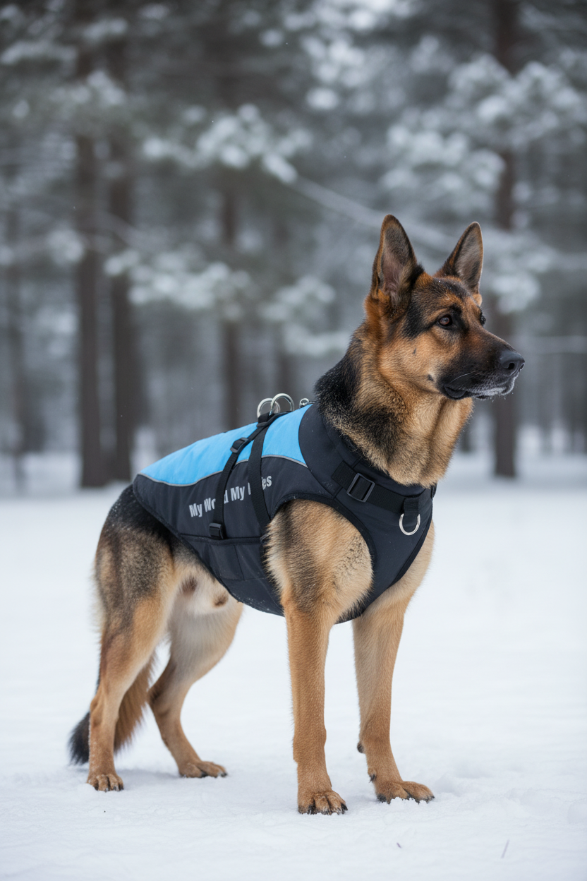 Parka Perro Grande Azul - Foto Web