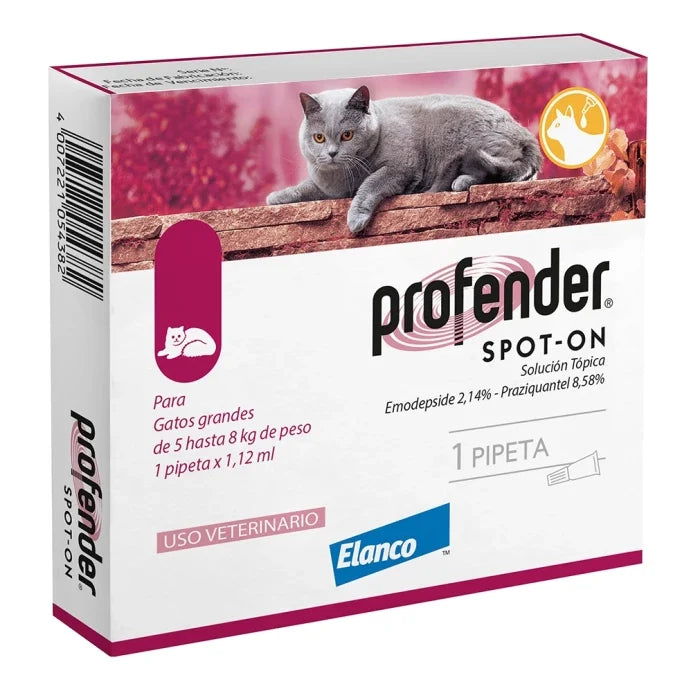 Profender Spot-on Antiparasitario Interno Solución Tópica hasta 8 Kg - imagen 1