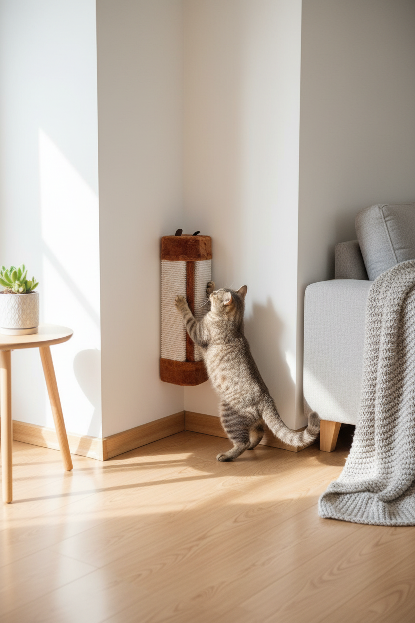 Rascador Esquinero para Muebles y Murallas