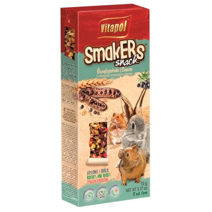 SMAKERS FOR RODENTS/RABBIT - CAROB ALGARROBA - imagen 1
