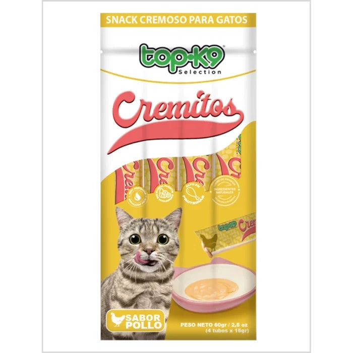 SNACK TOPK9 CREMITOS POLLO 4x15 GRS - imagen 1