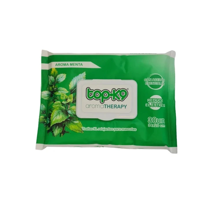 TOPK9 THERAPY TOALLA HUMEDA RELAJANTE XG 30 UNID MENTA - imagen 1