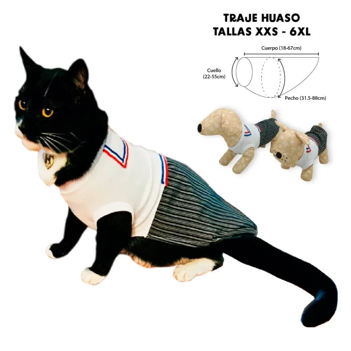 Traje huaso de fiestas patrias para perros y gatos
