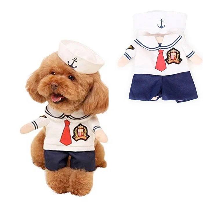 Traje Marinero para mascotas