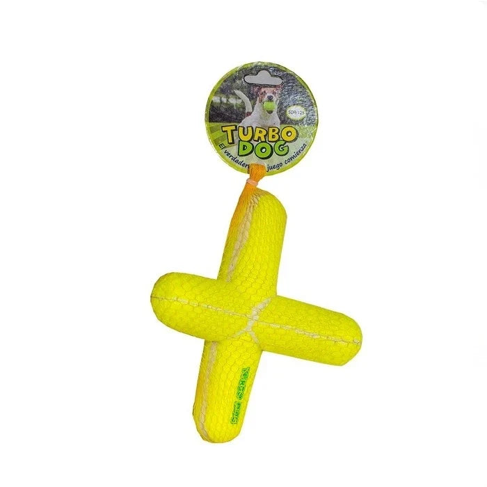 Turbo Dog Juguete Caucho Y Fieltro «X» 15 cm con sonido - imagen 1