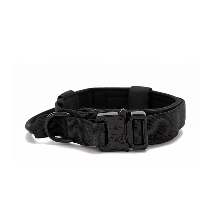 Wonder dog Collar Táctico Reforzado y Asa Negro