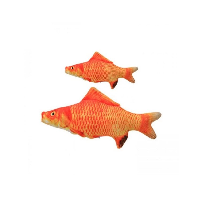 Fotografía de Pez Goldfish de peluche con catnip