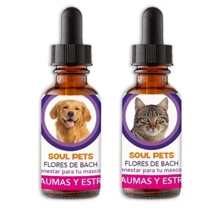 Soul Pets Flores de Bach para Perros y Gatos traumas y estrés