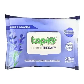 TOPK9 THERAPY TOALLA HUMEDA RELAJANTE XG 30 UNID LAVANDA