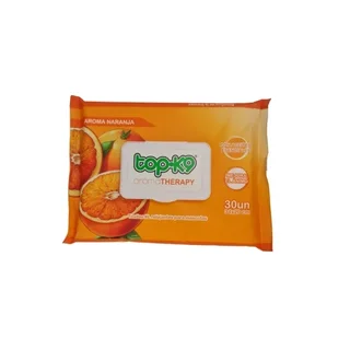 TOPK9 THERAPY TOALLA HUMEDA RELAJANTE XG 30 UNID NARANJA