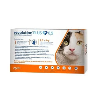 Revolution Plus 0.50 ML para Gatos hasta 5KG