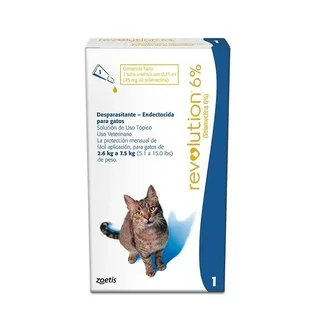 Pipeta Revolution Antiparasitaria para Gatos de 2.5 a 7.5 KG