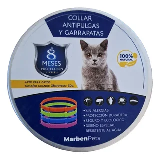 Marben Pets Collar gato antipulgas y garrapatas - 38cm