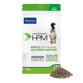 HPM Virbac Adult Neutered & Entire Cat con Salmón 3 kg