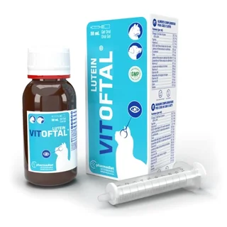 Vitoftal Plus lutein suplemento apoyo ocular perros y gatos 50ml