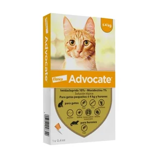 Advocate Pipeta Antipulga Para Gatos Hasta 4 KG