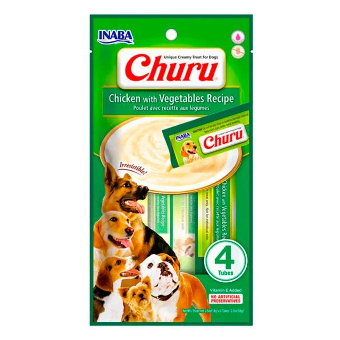 Dog Churu Pollo con Vegetales 4un 14gr