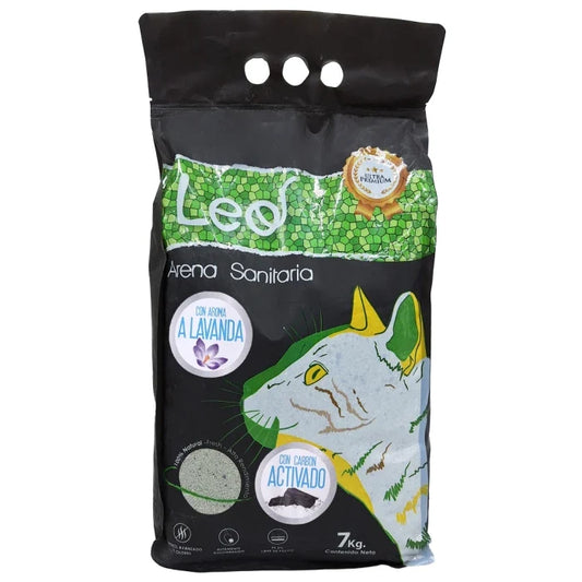 Arena Sanitaria Leo Lavanda 7kg con carbón activado - imagen 1