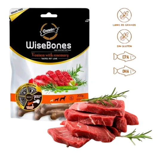 Snack Small Wisebones Venado con Romero - 200g - imagen 1