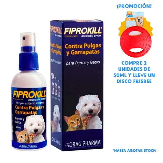 Fiprokill Pulgas y Garrapatas 50ML