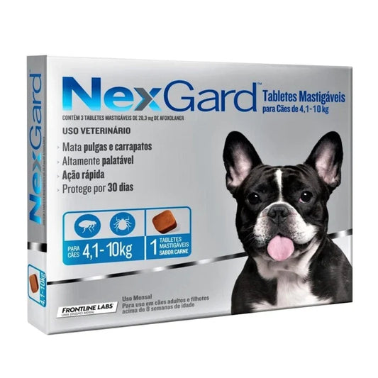 Nexgard Antiparasitario 1 Comprimido 4,1 a 10 KG - imagen 1