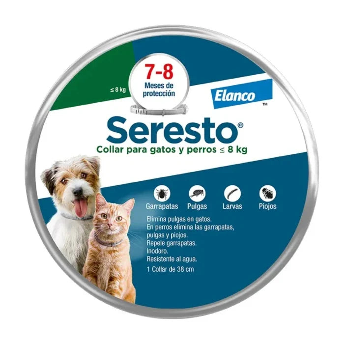 Seresto Collar Antiparasito Externo menos de 8Kg - imagen 1