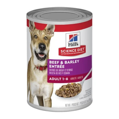 Hills canine adultos 1-6 años Beef barley entrée - 370gr - imagen 1