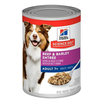Hills canine adulto 7+ Beef Barley Entrée - 370gr - imagen 1