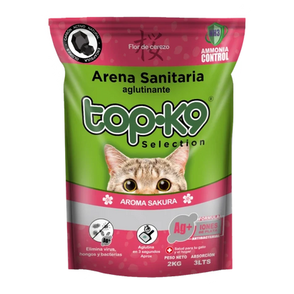 TopK9 Arena sanitaria aglutinante iones aroma Sakura