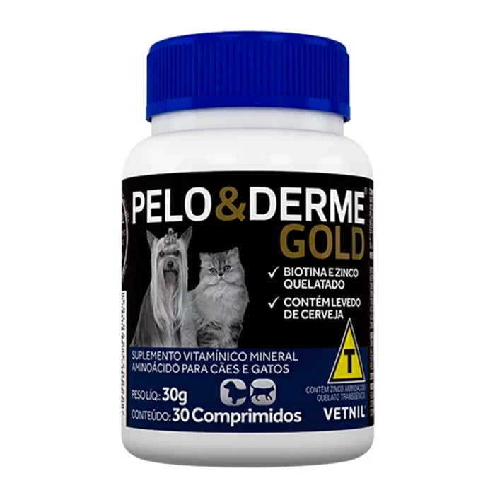 Vetnil Pelo & Derme Gold - 30 comprimidos - imagen 1
