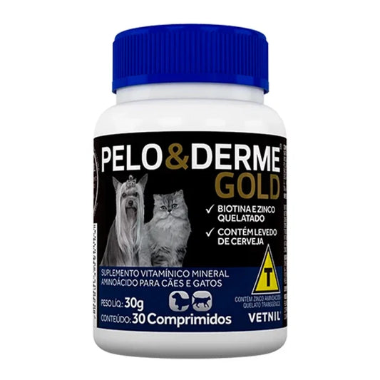 Vetnil Pelo & Derme Gold - 30 comprimidos - imagen 1