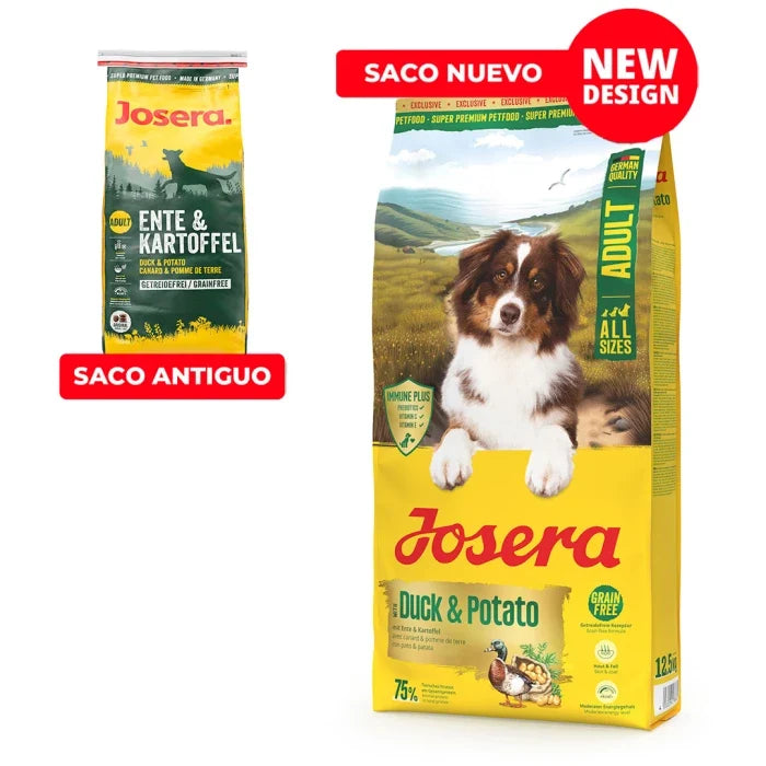 Josera Duck and Potato (Ex Ente & Kartoffel) perros adultos 12.5kg - imagen 1