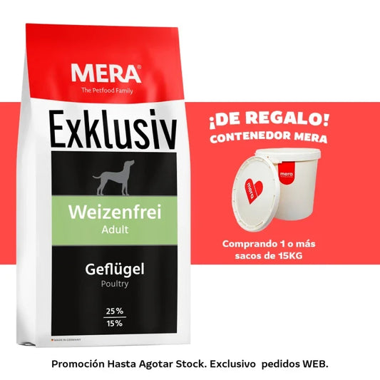 MERA Perros M-Exklusiv Adultos Pollo Libre de Trigo (Weizenfrei Geflügel)