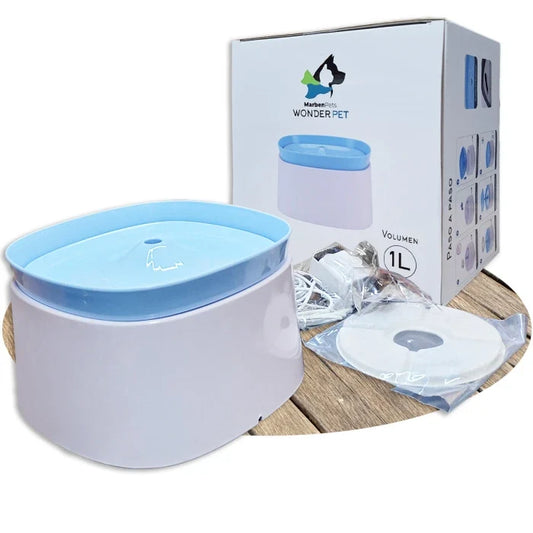 Fuente de agua para mascota Wonder Pets 1Lt Celeste - imagen 1