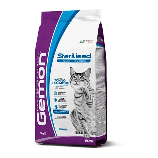 Gemon cat sterilized atún y salmón 2kg - imagen 1